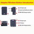 Walkie Talkie Wireless Headset Bluetooth Headsets Two Way Radio Headphone Earpiece Replacement for Baofeng 888S UV5R