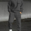 The new men's set for Spring and Autumn features a casual fashionable soft and comfortable 3D letter pattern print | SAMAG