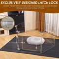 Acrylic Clear Fence Dog Playpen for House Foldable Dog Gate Indoor Pet Fence Clear Dog Pen for Outdoor Puppy Cat