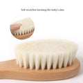 Wooden Baby Hair Brush Comb Soft Baby Bath Brush Clean Hair Body Gentlely Newborn Protect Shower Infant Wash Care Tool