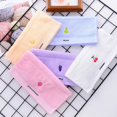 Fruit Themed Embroidered Hand Towels ( ) - Soft Cotton | SAMAG