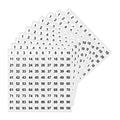 10 Sheets Small Self Adhesive Number Stickers 1 to 100 Sticky Round Number Labels 10mm Round Labels Set for Storage Boxes Office