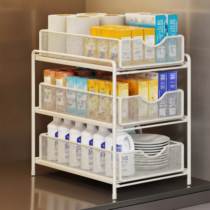 Under - Sink Storage Rack Space - Saving - Organizer with Pull - out Baskets Heavy Duty for Bathroom - View 6 | SAMAG