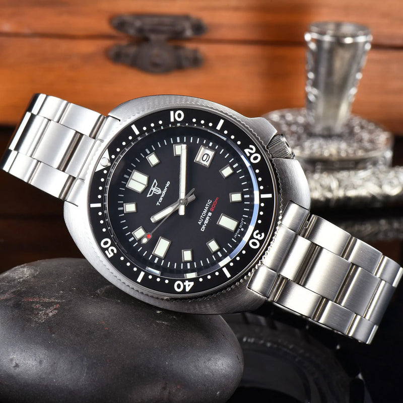 Tandorio 44mm Men's Automatic Mechanical Dive Watch Miyota 8215 PT5000 200M Waterproof Sapphire Glass Date - Visuel 2 | SAMAG