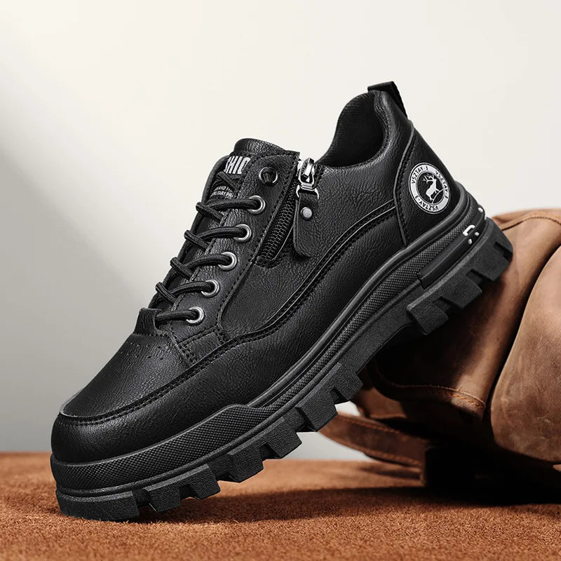 Men's Casual Sports Outdoor Hiking Trendy Fashion Street Comfortable Men's Thick Soled Board Shoes