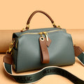 2026 New Large Capacity Boston Pillow Bag Women's Crossbody Soft Leather Handbag Commute Texture Single Shoulder Bag