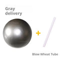 25cm Explosion Proof PVC Mini Yoga Ball Anti-Burst Straw Pilates Ball Small Fitness Training Pose Ball Portable Soft Exercise Ba