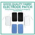 10Pcs 2mm Plug Non-woven Fabric Reusable Self Adhesive Electrode Pads Conductive Gel Pad Body Digital  Massager