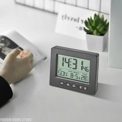 Digital Radio Alarm Clock with Thermometer, 5 Minute | SAMAG