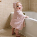 Elinfant 1PC Solid Color Absorbent Baby Hooded Towel 100% Cotton Bath Towel For Bathroom,Pool,Beach