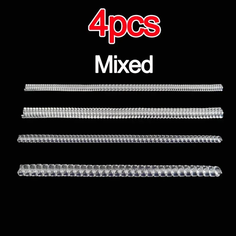 1/4pcs Ring Size Reducer Tools Spiral Spring Based Rings Adjust Invisible Transparent Tightener Resizing Tool Jewelry Guard