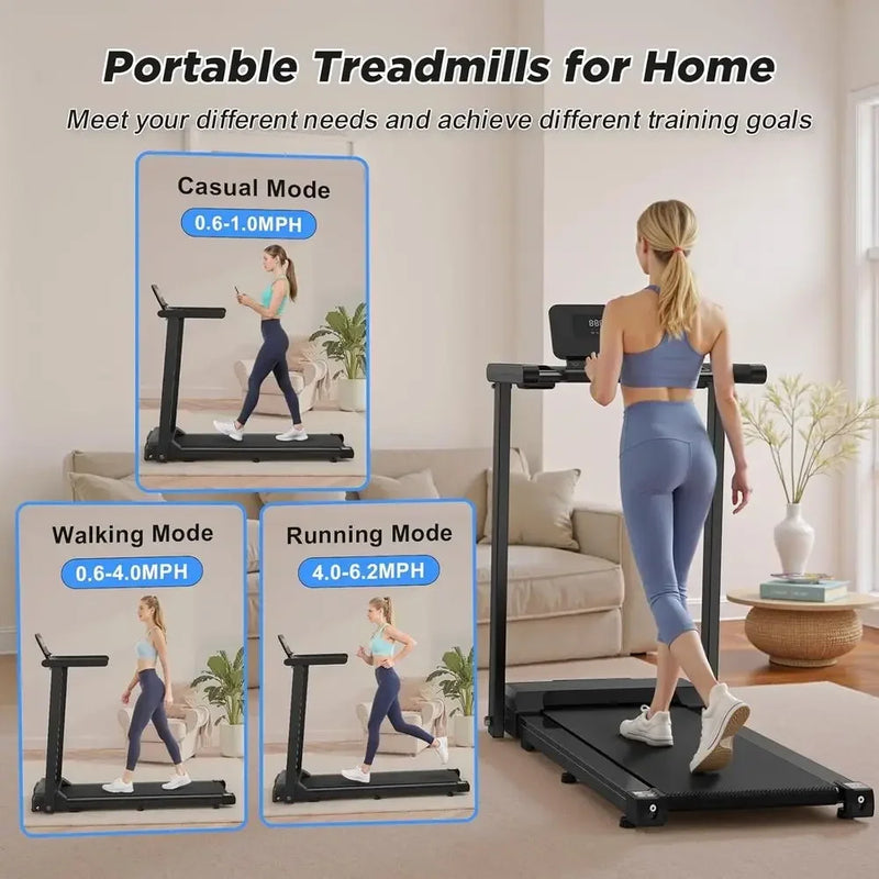 Ultra - Quiet 2.5HP Electric Treadmill with Handles - View 4 | SAMAG