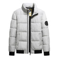 8XL Stand Collar Cotton Parkas Men Autumn Winter Thick Padding Baseball Collar Parkas Men Korean Fashion Outerwear Down Coat Man