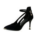 Fashionable French Style Pointed Toe High Heels Spring Autumn New Arrival Women's Wear outside Casual Low Cut Slip-On Shoes