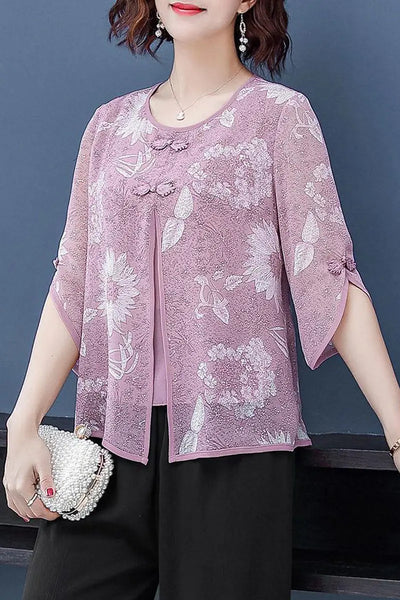 Summer outfit new chiffon undress temperament printing | SAMAG