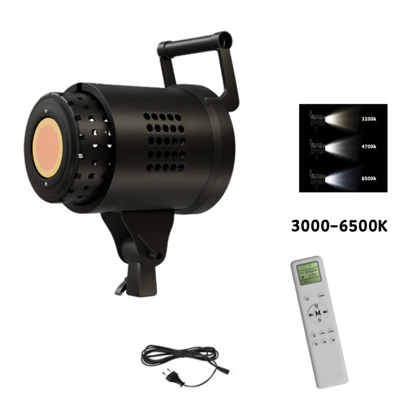 Bowens Video Studio Kit 90/135W 220V Photography Light Dimmable Kit LED Lamp 2m Tripod Flash Studio Lighting 3000-6000K 3 Color