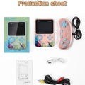 G5 Handheld Game Console With 500 Classic Retro Games 3.0Inch Screen Portable Gamepad 1020mAH Rechargeable Battery Festival Gift