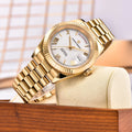 PAGANI DESIGN DD40 Gold White Date Week Luxury Automatic Watches Men TMI NH36A AR Sapphire crystal Mechanical Wristwatch For Men