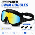 JSJM New Upgraded Adult Swimming Goggles Anti-Fog Wide | SAMAG
