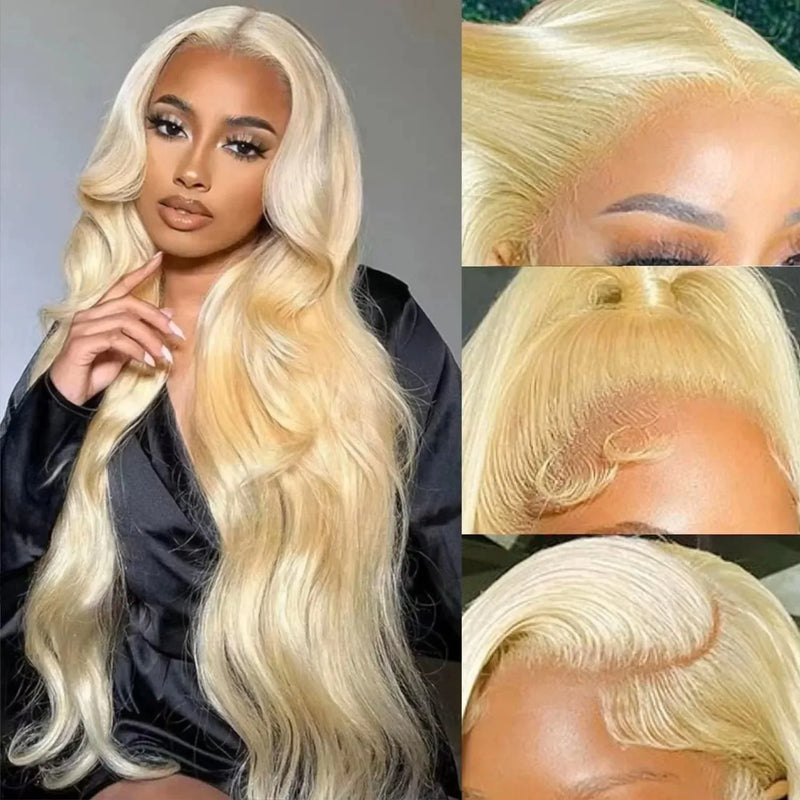 180Density Honey Blonde Wig Long Body Wave Lace Front Wigs Blonde 13x4 Hd Lace Frontal Wig Pre Plucked Daily Wear For Women