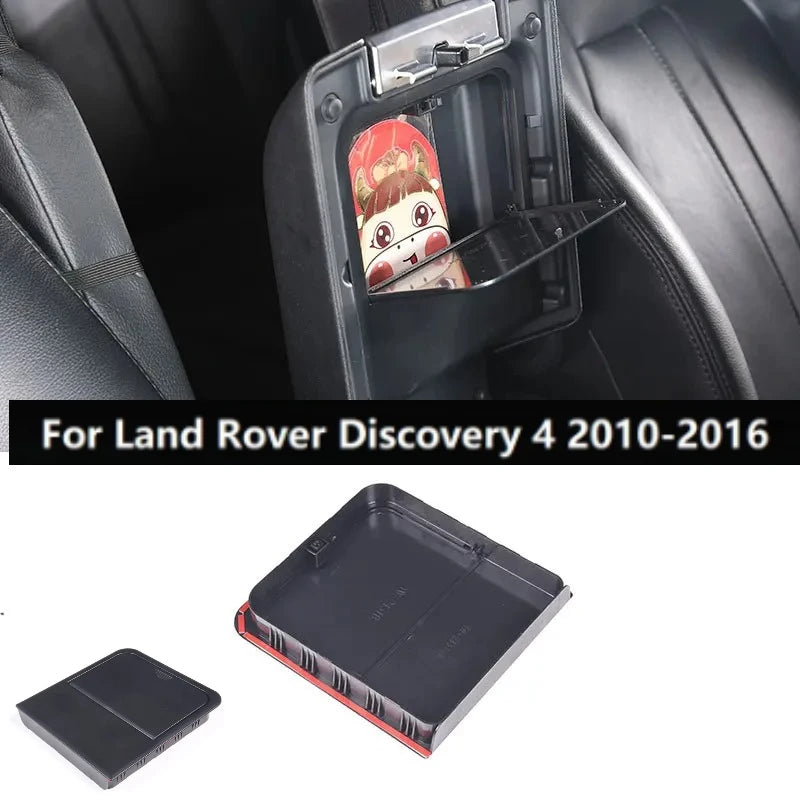 1PC Stowing Tidying Fit for Land Rover Discovery 4 2010-2016 Car Center Console Organizer Hidden Armrest Storage Box