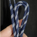 1 Pair Dot Thread Twill Round Rope Shoelaces Sneaker Sport DE Training Shoes White Leather Leisure Casual DIY Shoes Lace