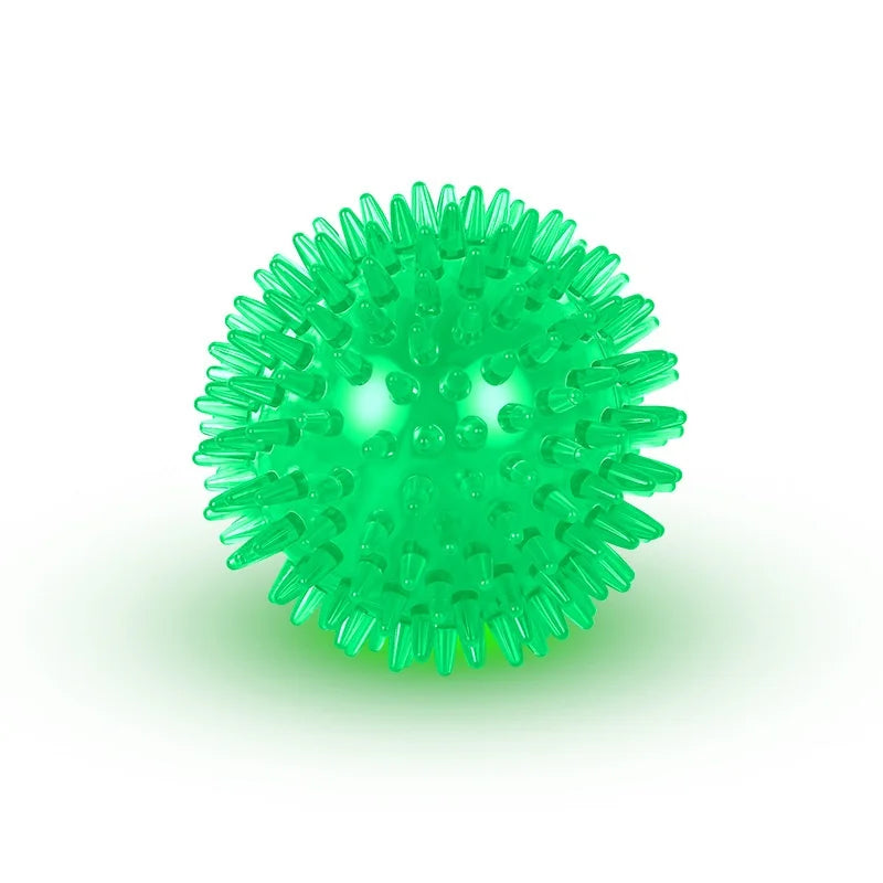 Pet Toy Ball for Cats And Dogs - Sounding Tooth Cleaning Chew Ball Training Teeth Accessories Thornless Chewing Toy for Puppy