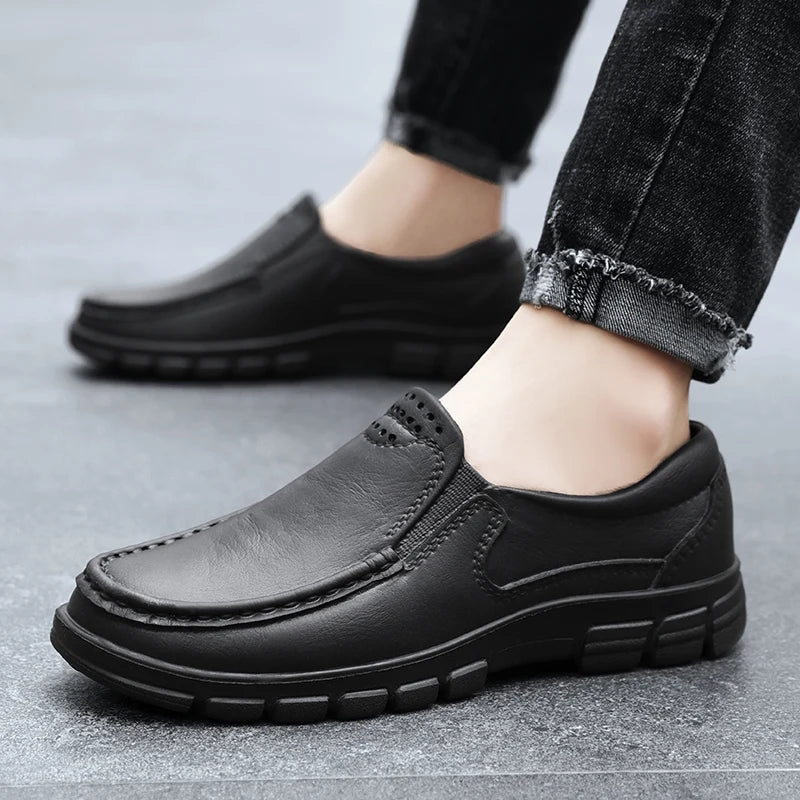 Chef shoes four seasons new anti slip oil resistant plus size business casual men's work EVA shoes fashion comfort soft soled