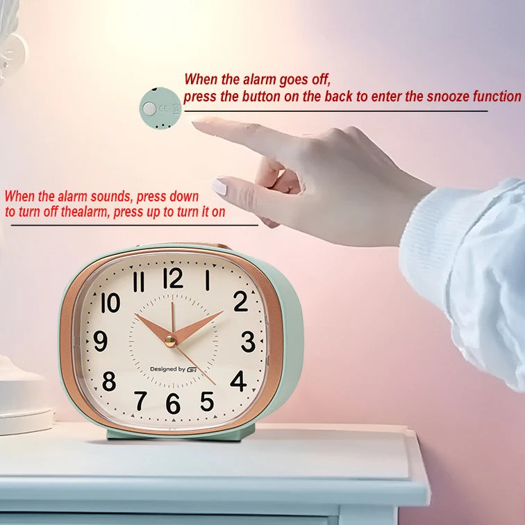This Quiet Music Alarm Clock Is Perfect for Your Desk or Living Room and Includes Snooze and Night Light Functions.