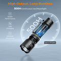 SOFIRN SK31 6500LM Powerful Tactical Flashlight IPX8 Waterproof Type-C 21700 Rechargeable Hand Torch Outdoor Hunting Light