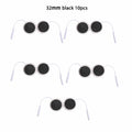10Pcs 2mm Plug Non-woven Fabric Reusable Self Adhesive Electrode Pads Conductive Gel Pad Body Digital  Massager