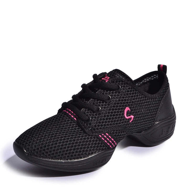 Women's Dancing Shoes Soft Outsole Woman Breath Jazz Hip Hop Shoes Sports Feature Dance Sneakers Ladies Girl's Modern Shoes