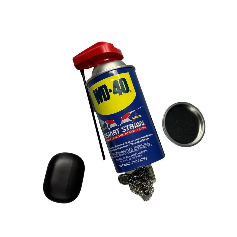 WD40 Smart Straw Spray Diversion Safe Stash Can with Hidden Compartment for Keys, Cash and Valuables (8 oz - View 3 | SAMAG