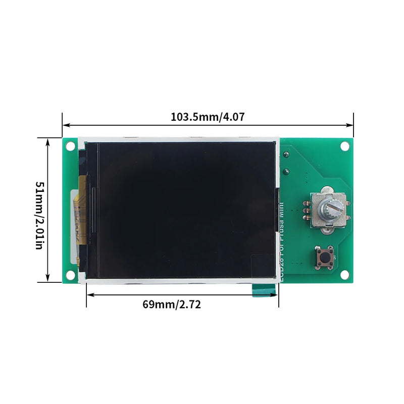 Newest Mini LCD 2.8 Inch Smart display Liquid Crystal Screen 3D Printer Parts For Prusa MiNi 3D Printer