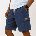 Men's Retro Corduroy Casual Shorts Fashion Solid | SAMAG
