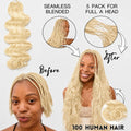 Miracle Knots 613 Color Honey Blonde Crochet Human Hair Deep Wave Feather Knotless Pre Separated Boho Braids Quick Install