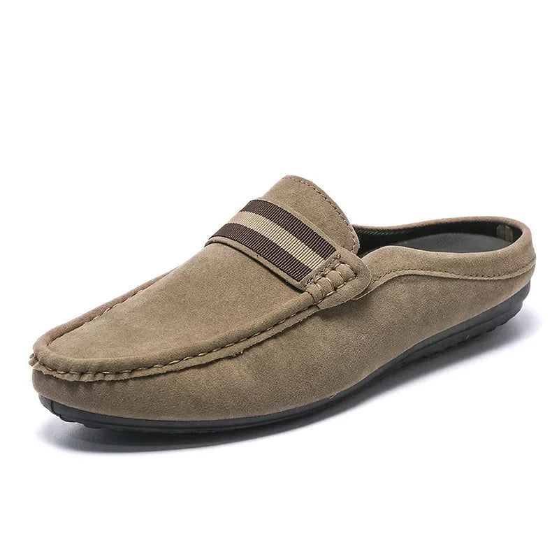 Loafer‌ Men's Lightweight Shoes Summer One Step Push Lazy Breathable Casual Half Support Slippers for Men