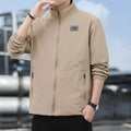 Spring/Summer Men's Solid Color Jackets, Casual Sport Coats, High-Quality Waterproof Men's Coats, Business Coats