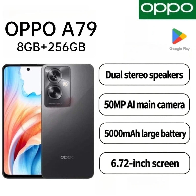 2026 Latest Model OPPO A79 5G Global Version Unlocked Phone 8GB+256GB 6.72 Inch 90Hz Screen 50MP AI Camera 5000mAh Long Lasting