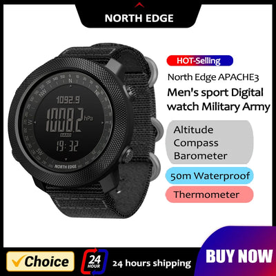 NORTH EDGE Men's Smart Watch Military Army Clock Compass | SAMAG