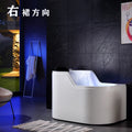 Bathtub Household Small Apartment Seat Surfing Massage Constant Temperature Heating Bubble Shoulder Waterfall Luxury Bathtub