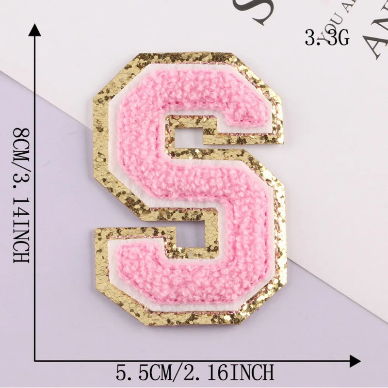 On Clothing Towel English Alphabet Decoration DIY Applique Accessories Patches Clothing Badges Clothes Embroidery Appliques