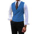 Fashion Solid Vests for Men Casual Style Sleeveless Male Fashion Waistcoat 1 Piece Slim Fit Beach Prom Party Suits Vest