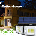 Solar Lights Outdoor with 3 Modes Motion Sensor Super Bright Wall Lamp IP65 Waterproof Street Light for Garden Yard Path Garage