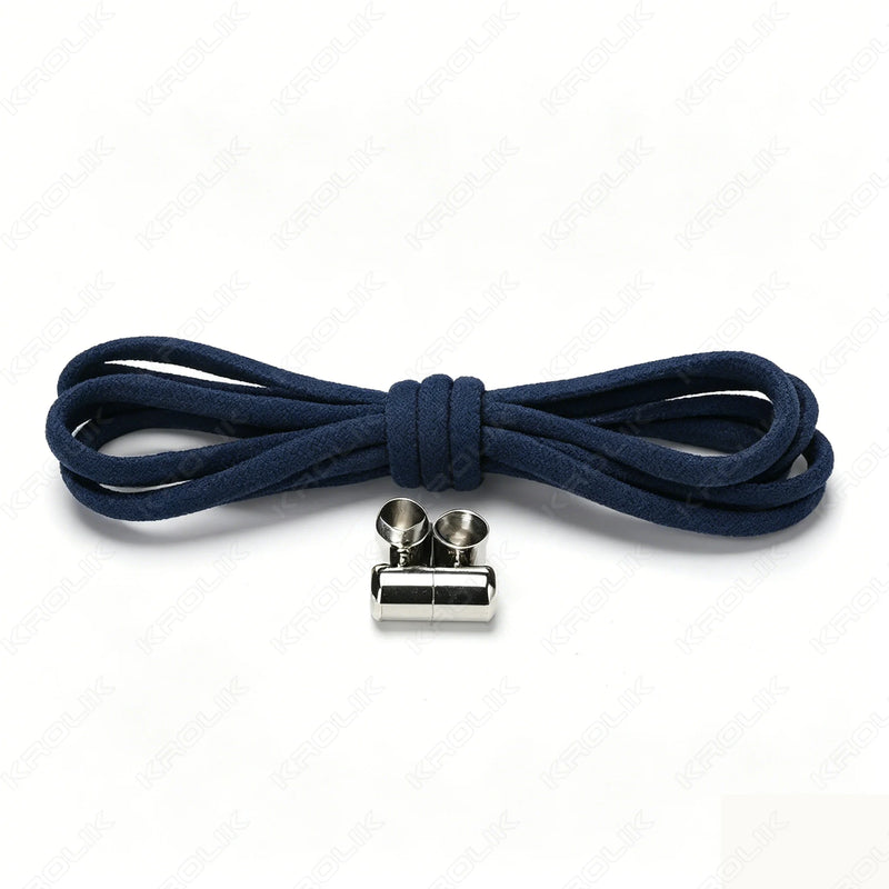 1 Pair New Elastic No Tie Shoelaces Semicircle Shoe Laces For Kids and Adult Sneakers Shoelace Quick Lazy Metal Lock Laces