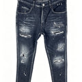 6057 Four Seasons New Men's Wear Washed Ripped Patch | SAMAG