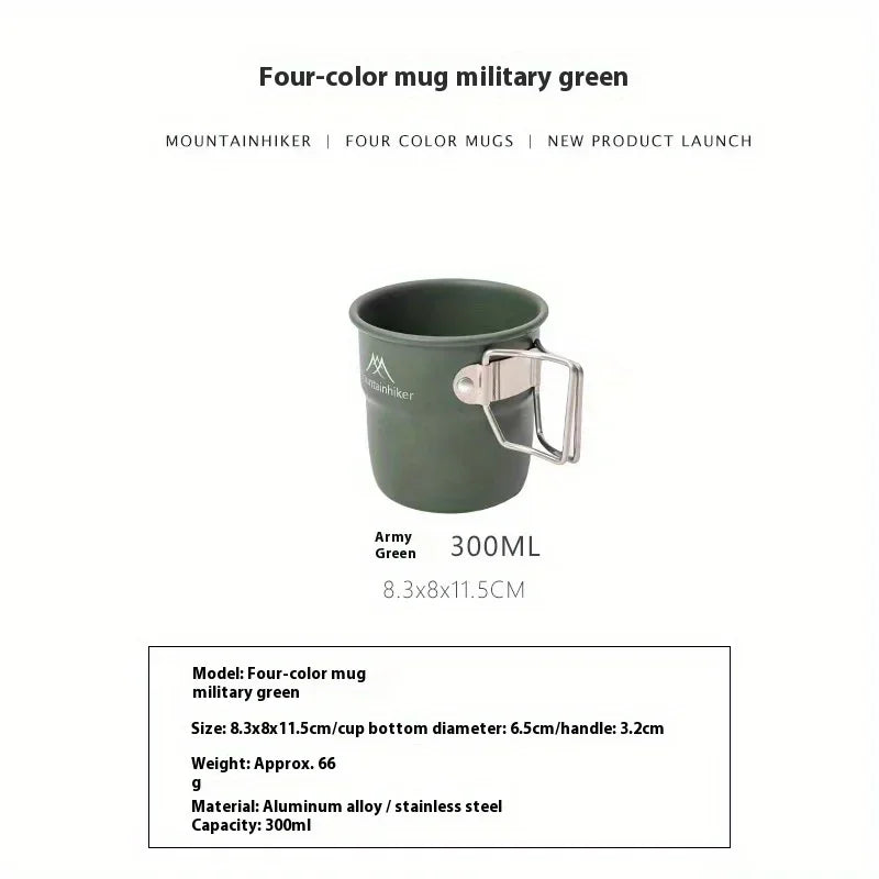 Mountainhiker Camping Cups Aluminum Cups Travel Cutlery Picnic Utensils Outdoor Gear Travel Cooking Sets Cookware Hiking