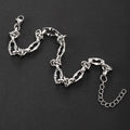 Stainless Steel Water Proof Bracelet for Men Women Irregular Chain Link with Knot Adjustable Extension Chain Trendy Jewelry