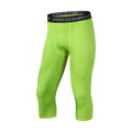Men Tight 3/4 Cropped Pants Compression Training Fitness Jogger Running Skinny Trousers Basketball Boy Sports Shorts Quick Dry