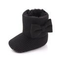 Baby Ankle-covered Boots Cute Bowknot Warm Lining Winter Infant First Walking Shoes for Baby Girls Soft Cotton Sole Baby Likes